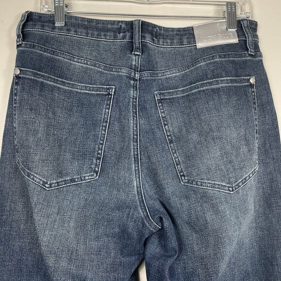 Judy Blue Tell Me About It Straight Fit Jeans Size 11/30 Blue Studded Stretch - Picture 12 of 16
